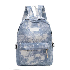 Casual Nylon School Backpack for Teen Girls Tie Dye Shoulder Bag