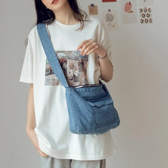 Female Shoulder Bag Girl Student Cowboy Crossbody Bags Multifunction