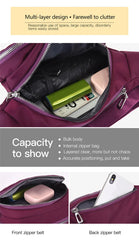 Women's Large Capacity Waist Bag, Purple
