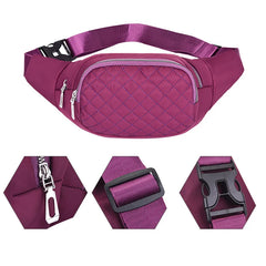 Women's Large Capacity Waist Bag, Purple