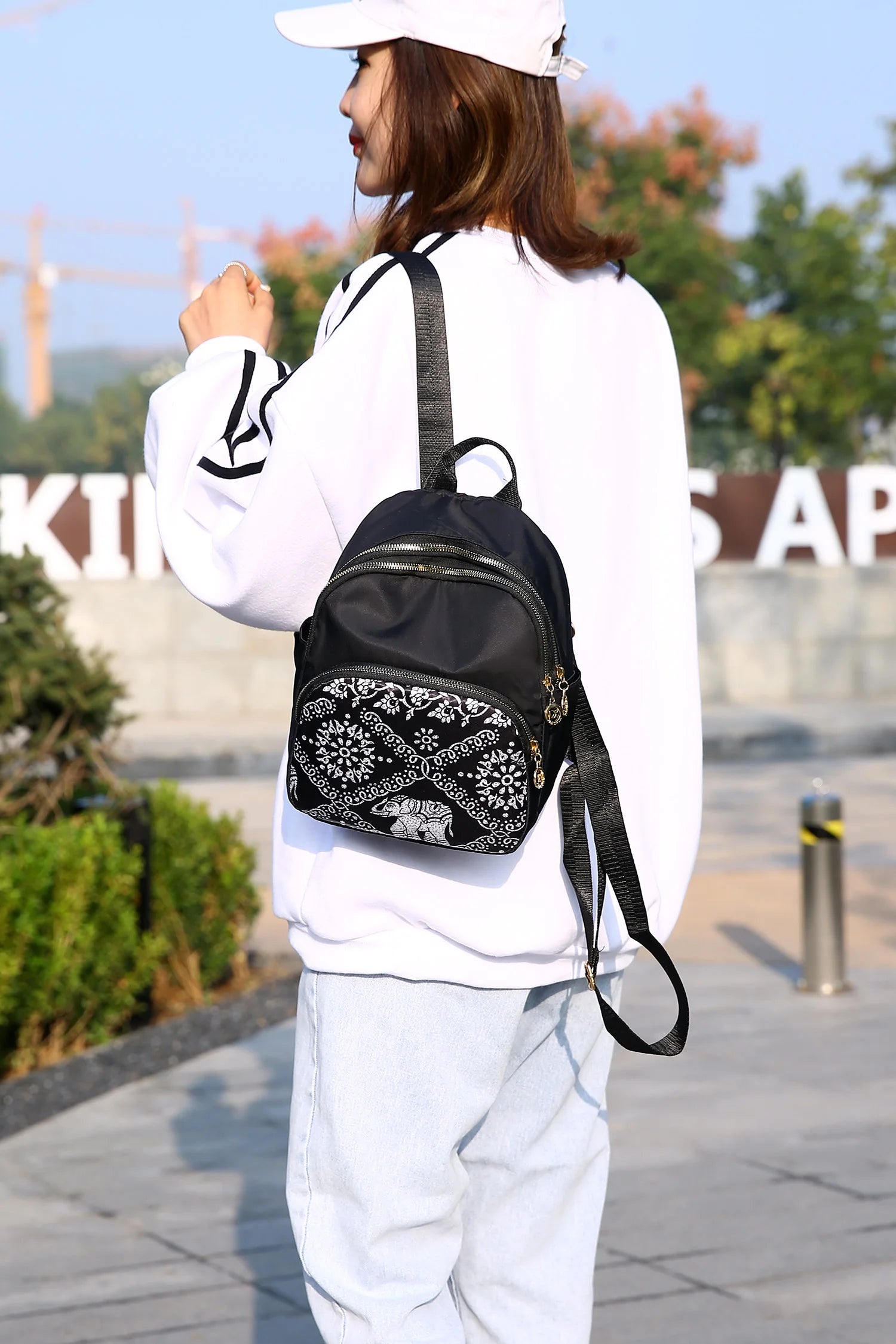 Waterproof Oxford Women Backpack Ladies Large Capacity Backpack
