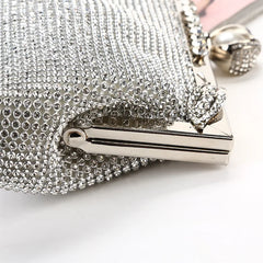 Rhinestone Handbags Metal Chain Shoulder Crossbody Bags