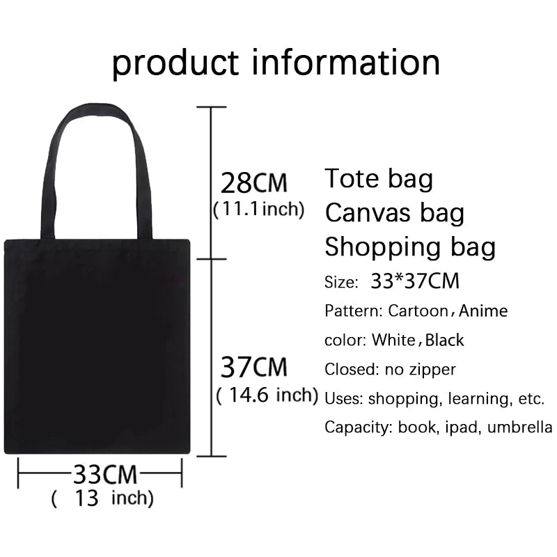 Casual Punk Cartoon Women Bag Treat People with Kindness Shoulder Bags