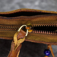 Vintage Leather Keychain Pouch Wallet Cardholder Purse