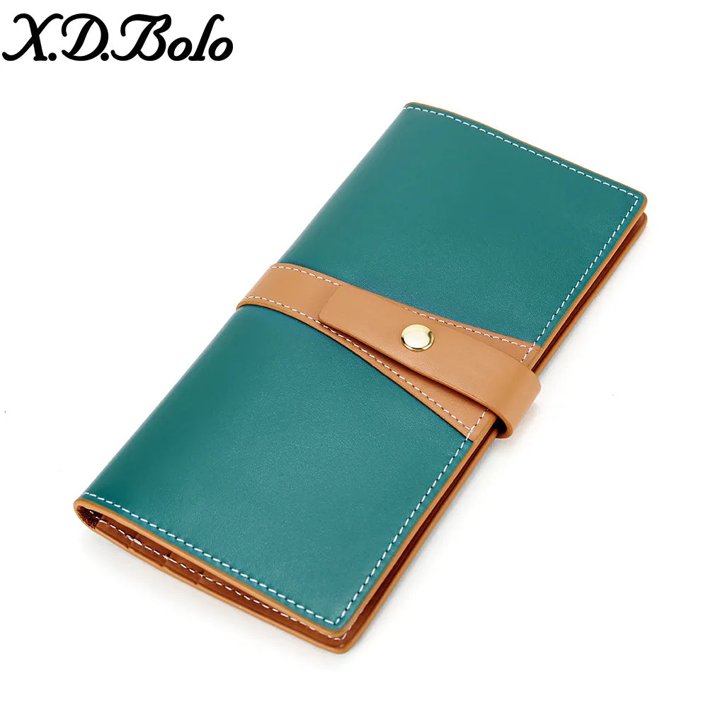 First Layer Leather Women Unique Purse Cardholder Belt Wallet Bag