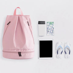 Women's Swimming Bag Wet Dry Separation Waterproof Beach Storage Backpack