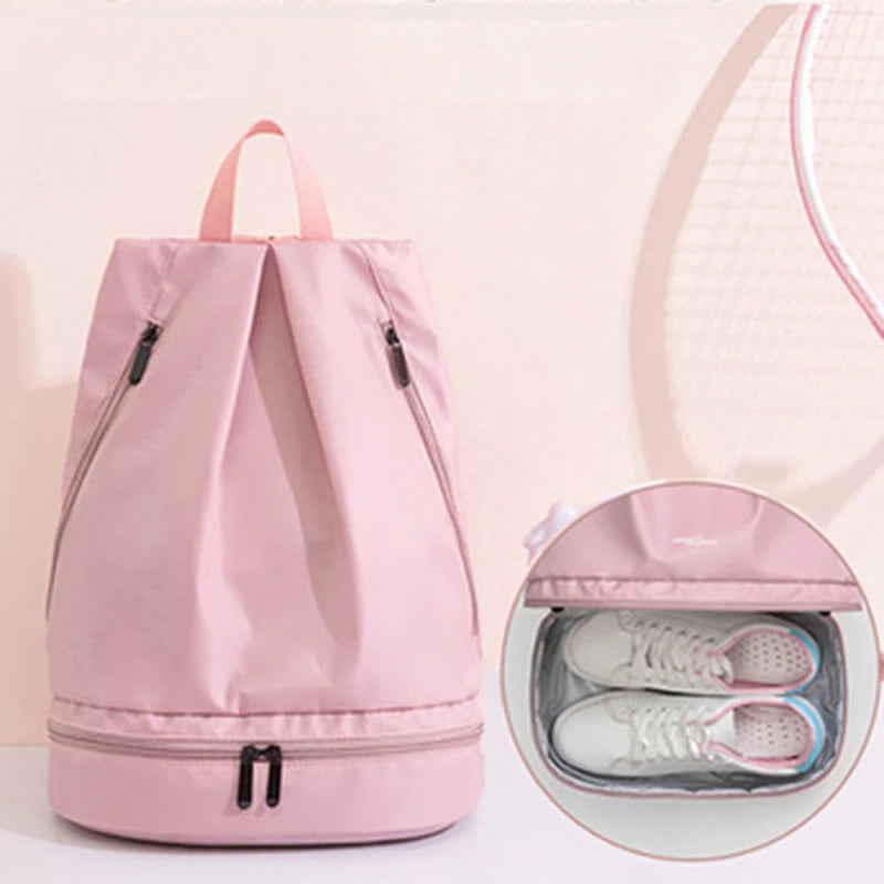 Women's Swimming Bag Wet Dry Separation Waterproof Beach Storage Backpack