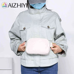 Fleece Waist Belt Bag Zipper Pocket Women Crossbody Bag for Outdoor Sports