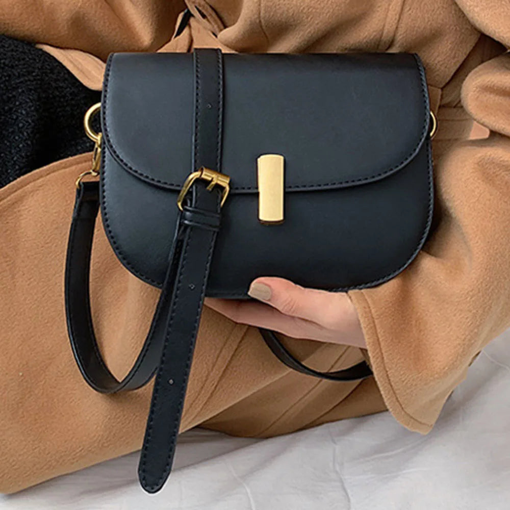 Women Leather Messenger Bag Mini Shoulder Handbag