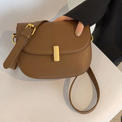 Women Leather Messenger Bag Mini Shoulder Handbag