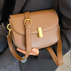 Women Leather Messenger Bag Mini Shoulder Handbag