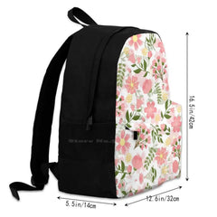 Floral Patterns School Bag Big Capacity Backpack Laptop 15 Inch