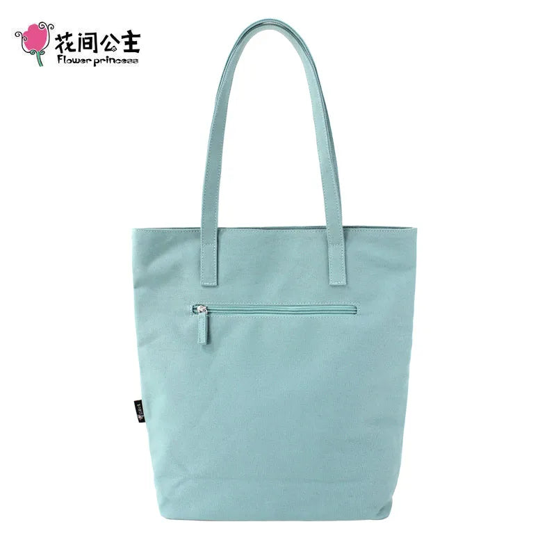 Canvas Shoulder Bag 13 inch Laptop Woke Bag Large Capacity Girls Tote Bags