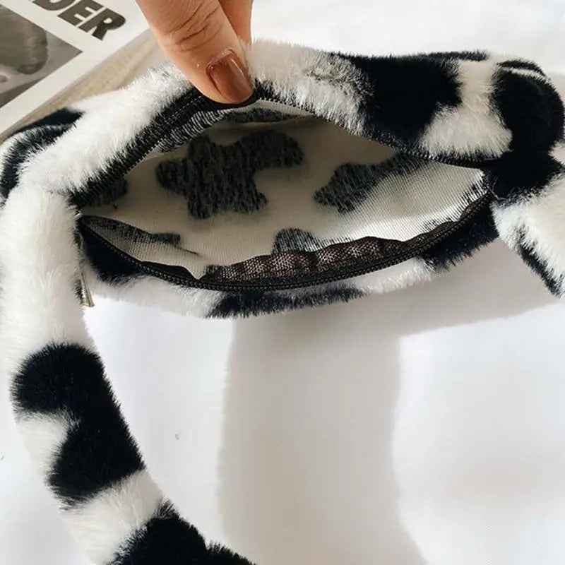 Plush Soft Shoulder Messenger Bag Casual Crossbody
