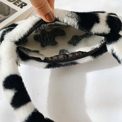 Plush Soft Shoulder Messenger Bag Casual Crossbody