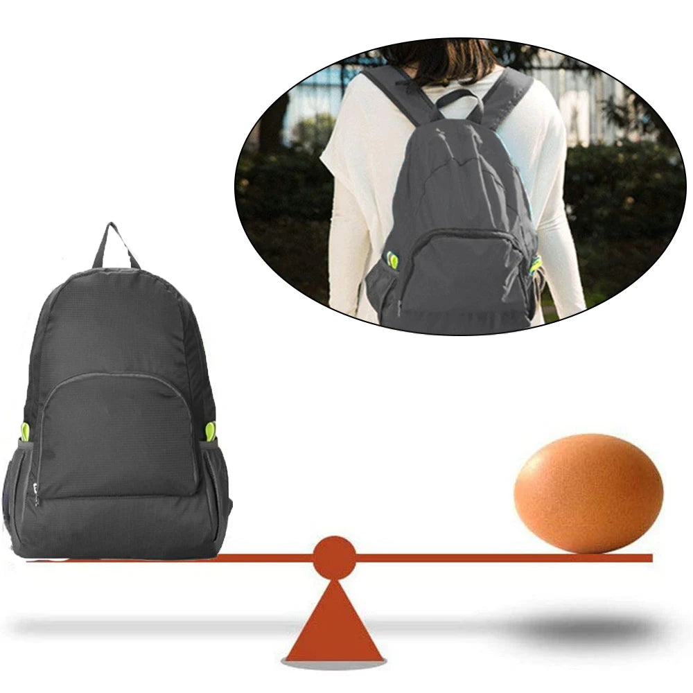 Foldable Backpack High Capacity Ultralight Travel Bag Hiking Backpack