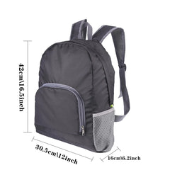 Waterproof Foldable Backpack Skull Pattern Hiking Bag