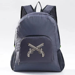 Waterproof Foldable Backpack Skull Pattern Hiking Bag