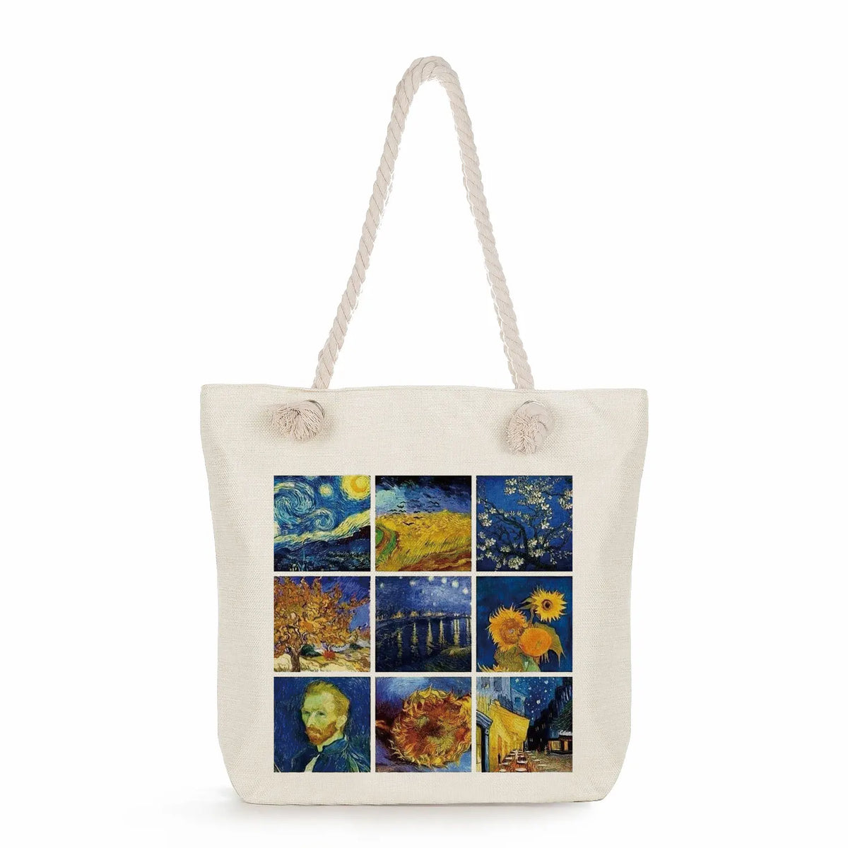 Van Gogh Oil Painting Tote Bag High Capacity Casual Women Shopping Bag