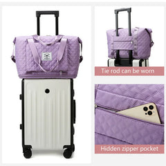Large Capacity Foldable Tote Travel Bag Waterproof Duffel Shoulder Bag