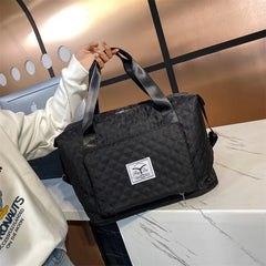 Large Capacity Foldable Tote Travel Bag Waterproof Duffel Shoulder Bag