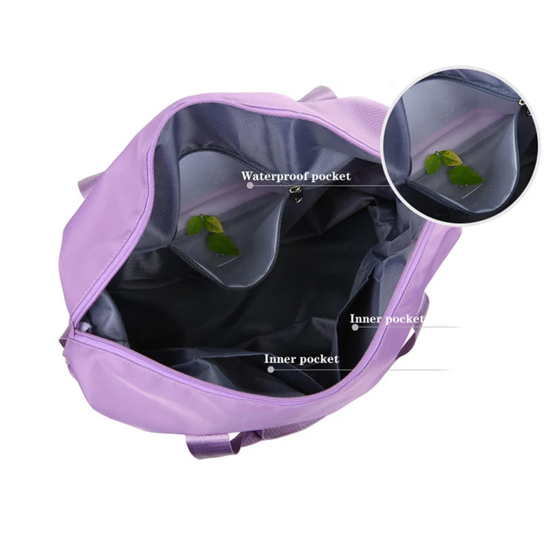 Large Capacity Foldable Travel Bag Waterproof Tote Duffle Handbag