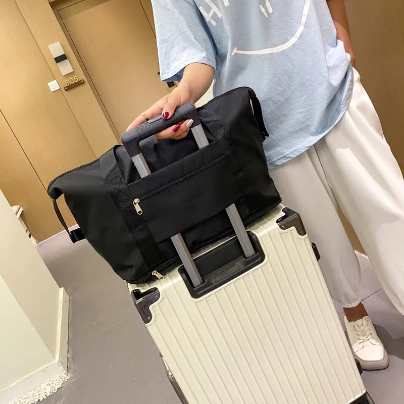 Large Capacity Foldable Travel Bag Waterproof Tote Duffle Handbag