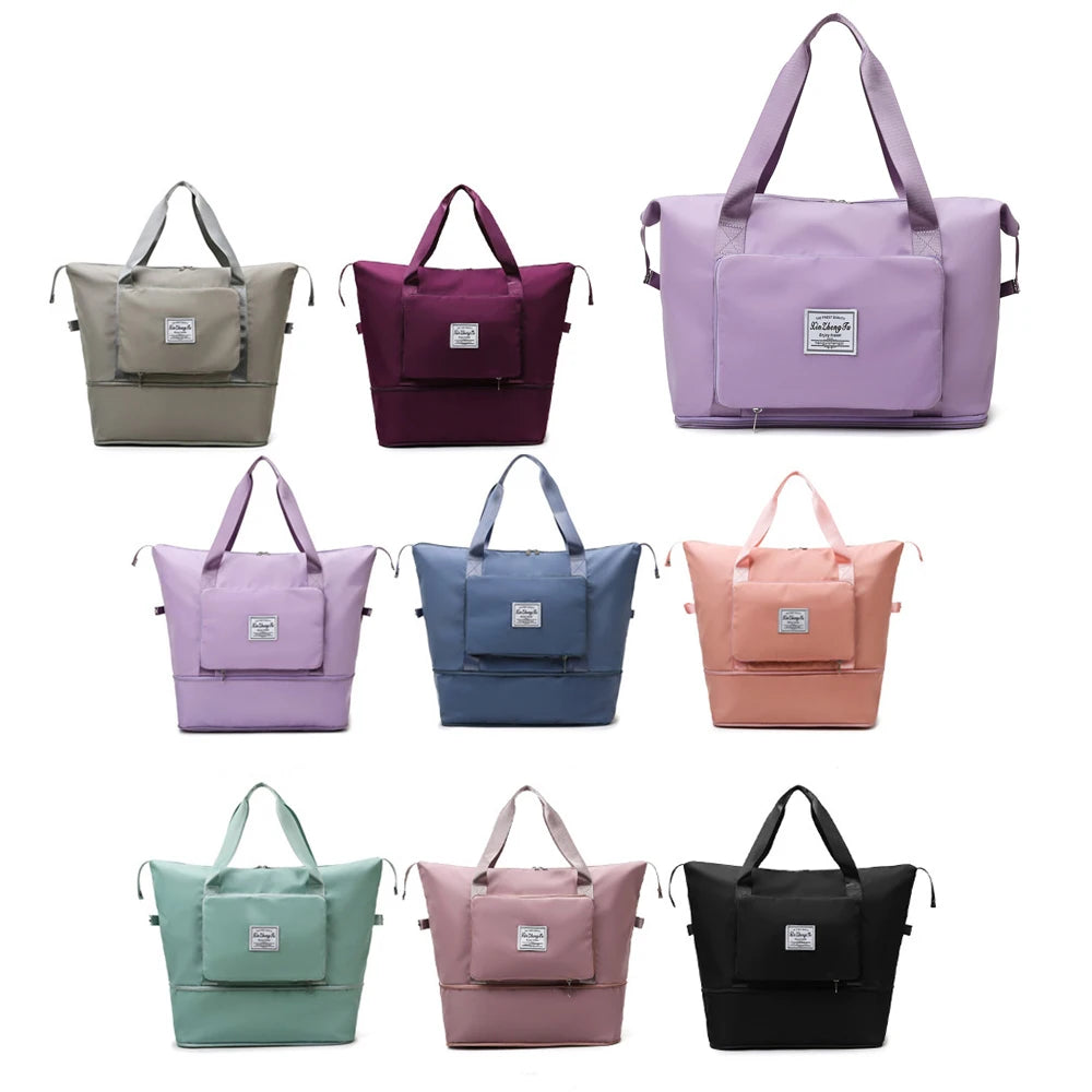 Large Capacity Foldable Travel Bag Waterproof Tote Duffle Handbag