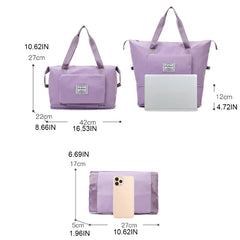 Foldable Large Gym Bag Waterproof Expandable Dry Wet Shoulder Duffel