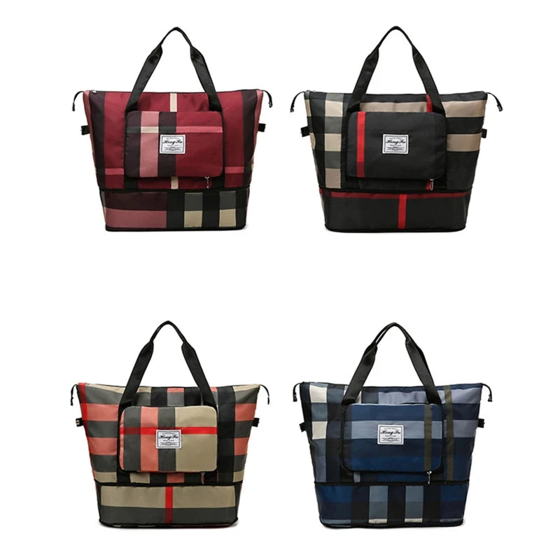 Foldable Sport Bag Unisex Dry Wet Separation Fitness Shoulder Bag