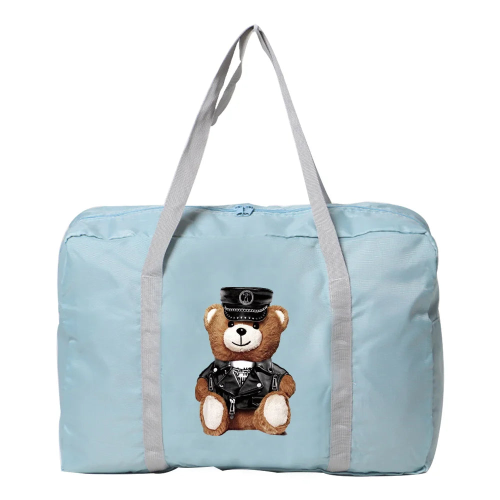 Waterproof Foldable Travel Bag Large Capacity Nylon Luggage Tote Portable Handba