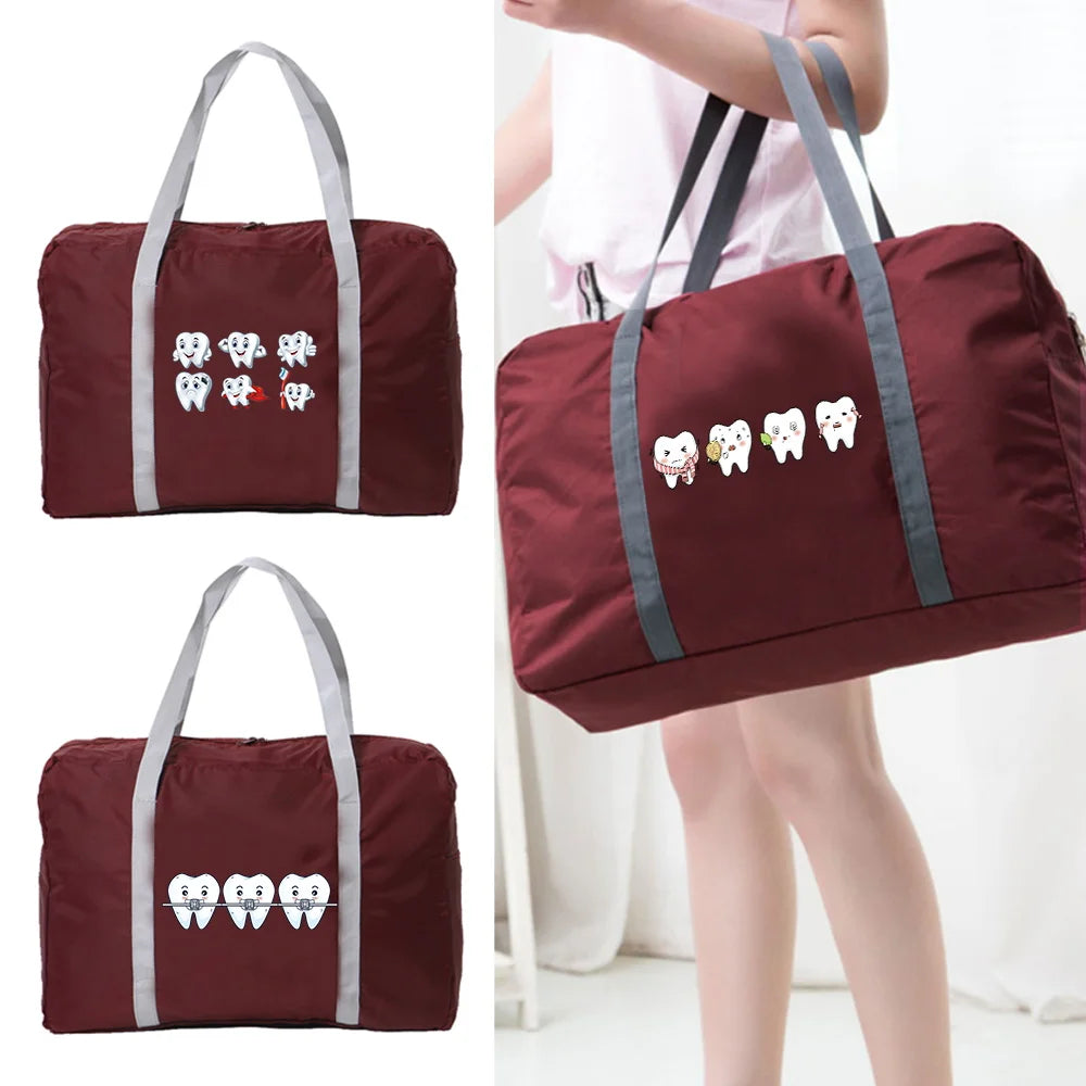 Foldable Travel Bag Waterproof Portable Storage Bag Large Capacity Handle Bag