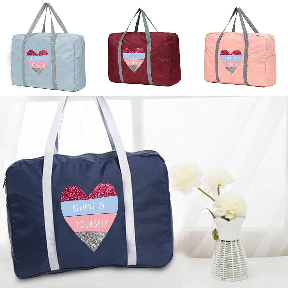 Foldable Travel Bags Women Handbags Duffle Bags Organizer Luggage