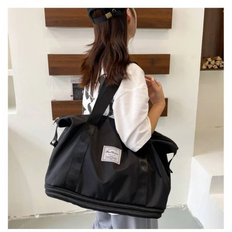 Waterproof Large Capacity Travel Tote Bag Gym Yoga Storage Shoulder Handbag