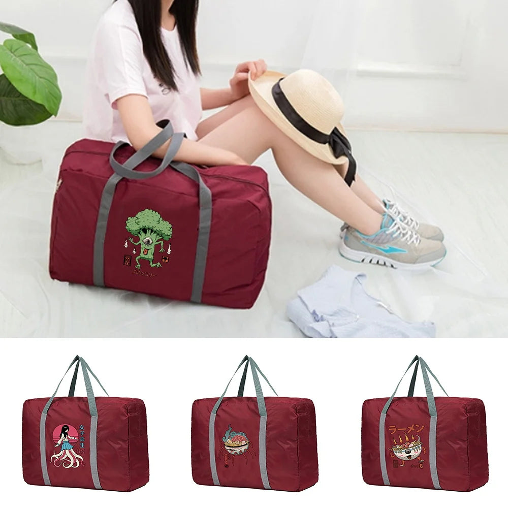Monster Series Print Duffle Travel Bag Large Capacity