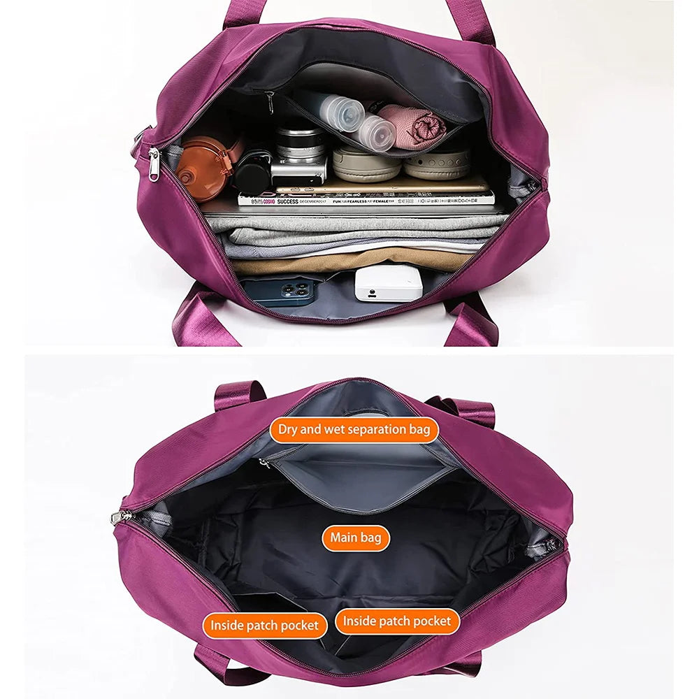 Waterproof Travel Tote Bag for Women Large Capacity Duffle Handbag