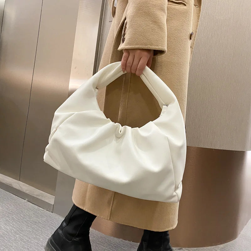 Pleated Small Bag French Texture Handbag for Women