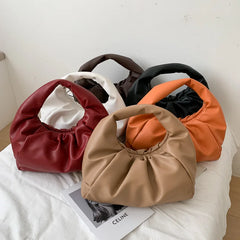 Pleated Small Bag French Texture Handbag for Women