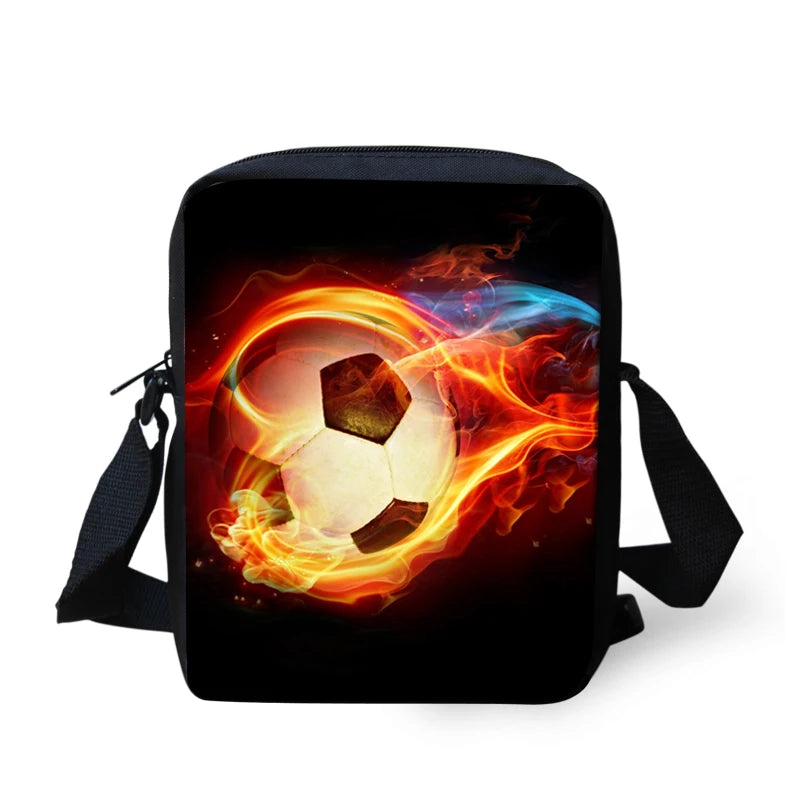 Football Cross-body Bag for Kids Girls Casual Mini Messenger Bag