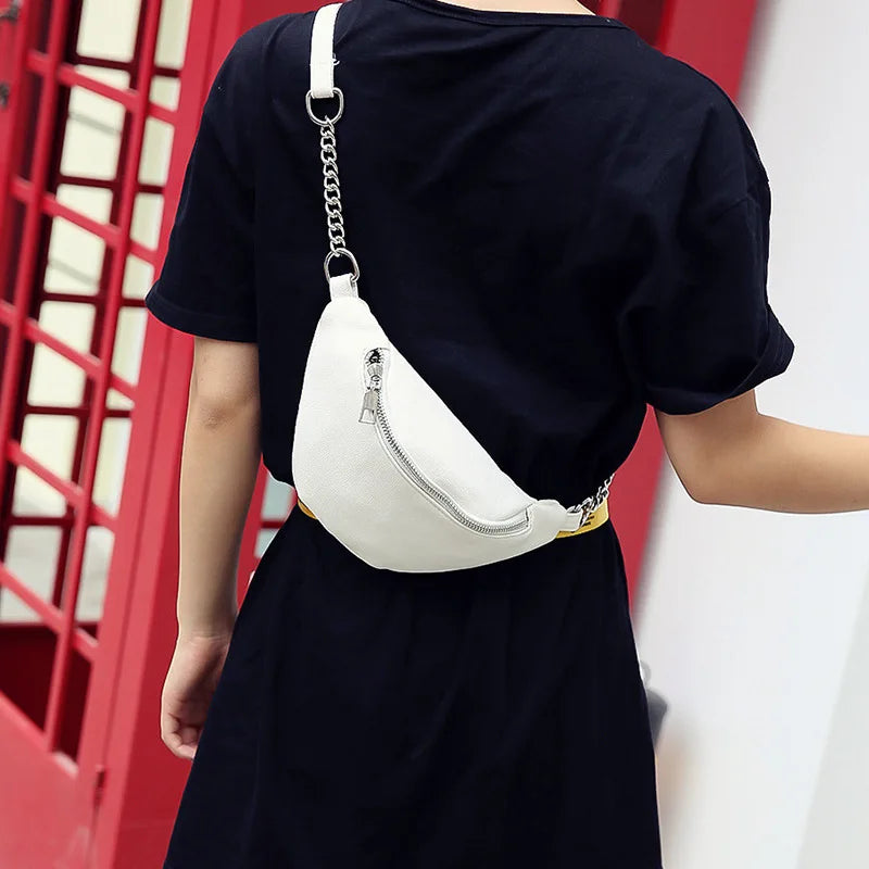 Women Waist Fanny Pack Belt Bum Hip Shoulder Crossbody Handbag
