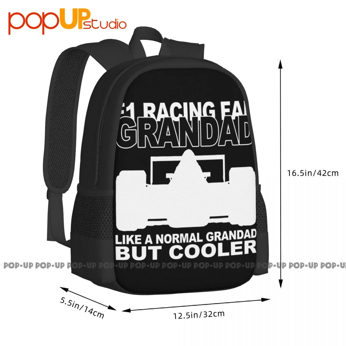 F1 Racing Grandad Backpack Vintage Portable Sports Style