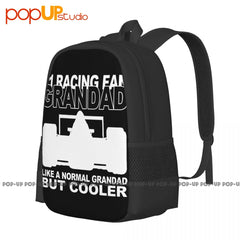 F1 Racing Grandad Backpack Vintage Portable Sports Style