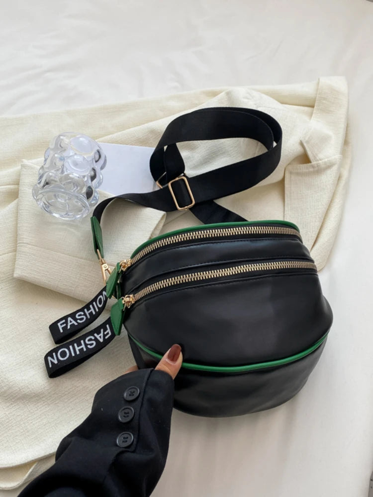 Foufurieux PU Women's Bag Korea Leather Square Lipstick Key Bag