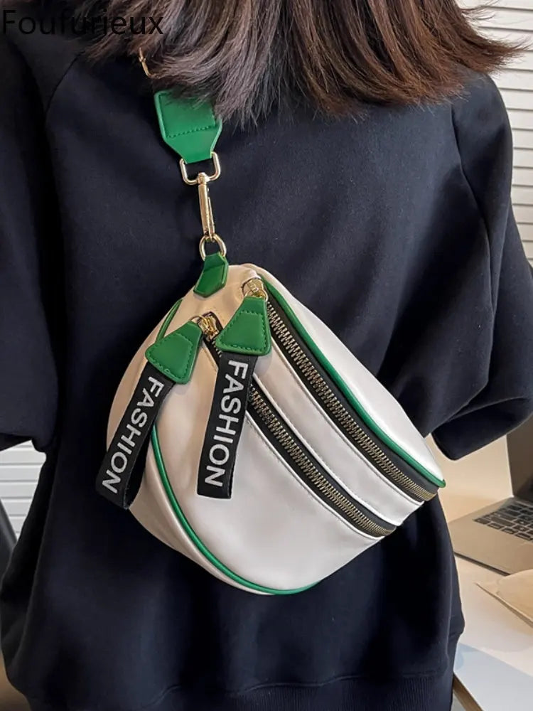 Foufurieux PU Women's Bag Korea Leather Square Lipstick Key Bag