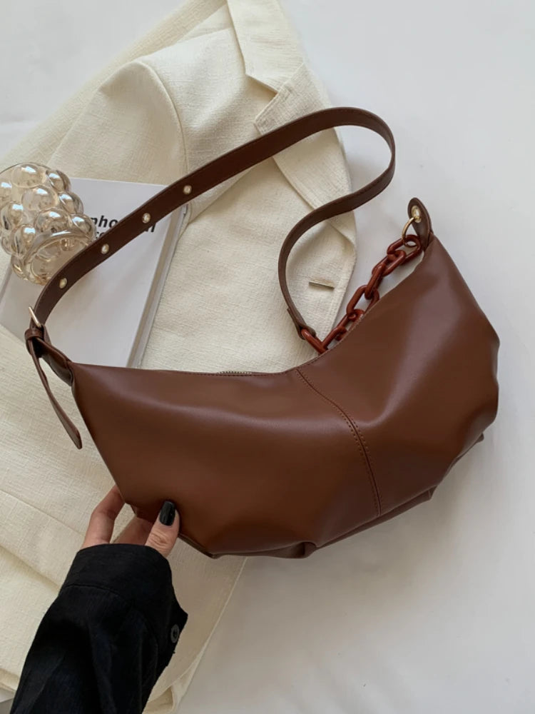Foufurieux Soft Leather Handbags Vintage Crossbody Bags for Women