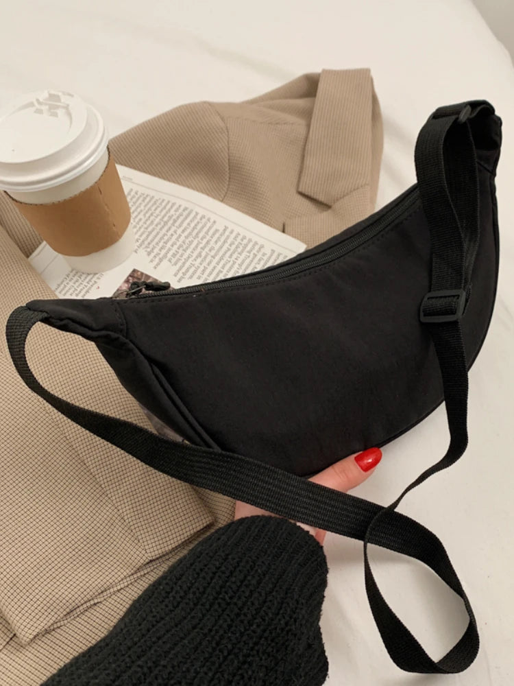 Foufurieux Women Waist Bag Canvas Fanny Pack Shoulder Bag Ladies Waist Pack