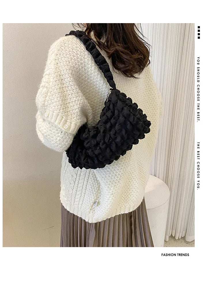 Quilted Shoulder Bags Nylon Tote Bag Waist Packs