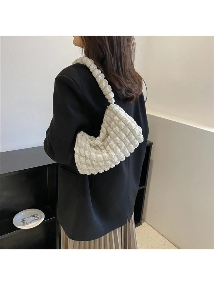 Quilted Shoulder Bags Nylon Tote Bag Waist Packs