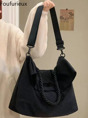 Nylon Shoulder Bag for Women Large Capacity Crossbody Handbag