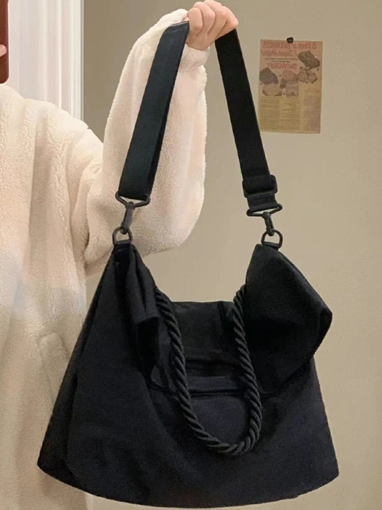 Nylon Shoulder Bag for Women Large Capacity Crossbody Handbag